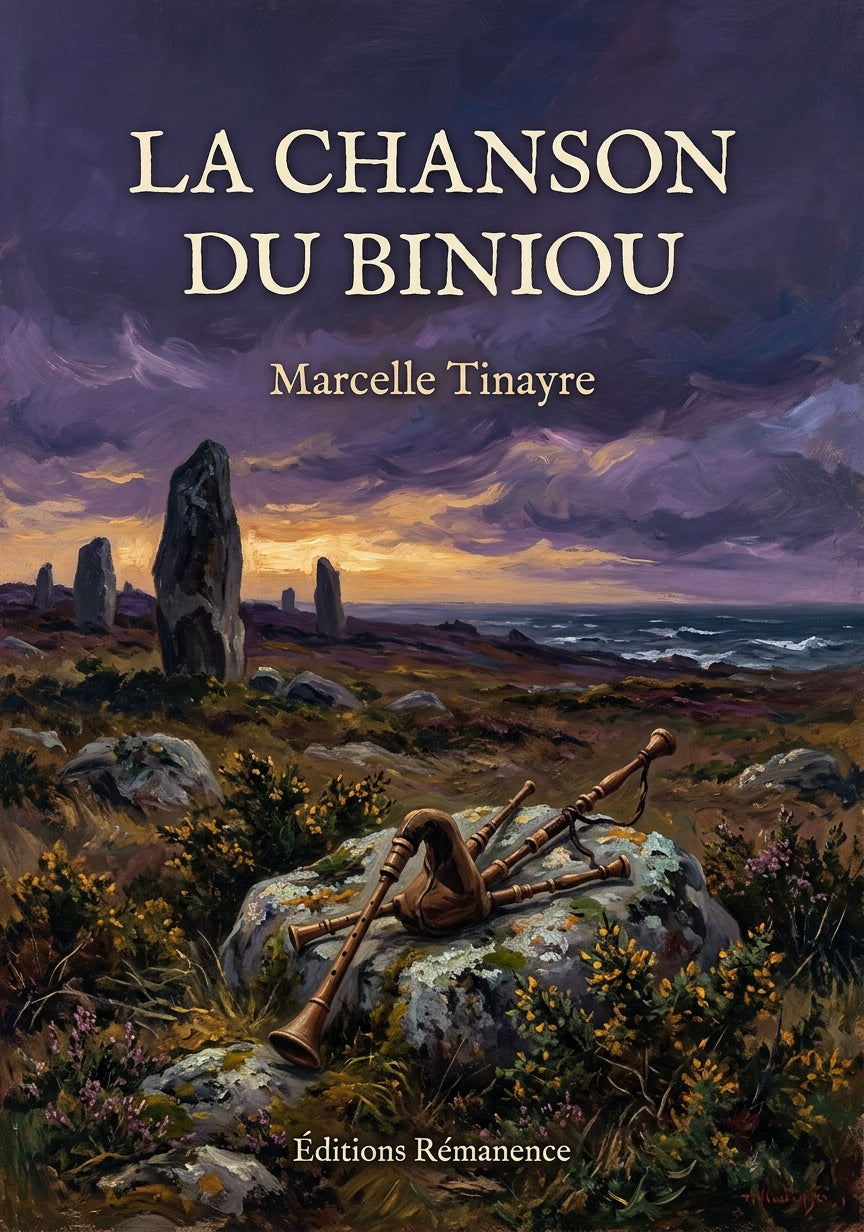 Livre La Chanson du biniou par Marcelle Tinayre - Couverture - Editions Remanence