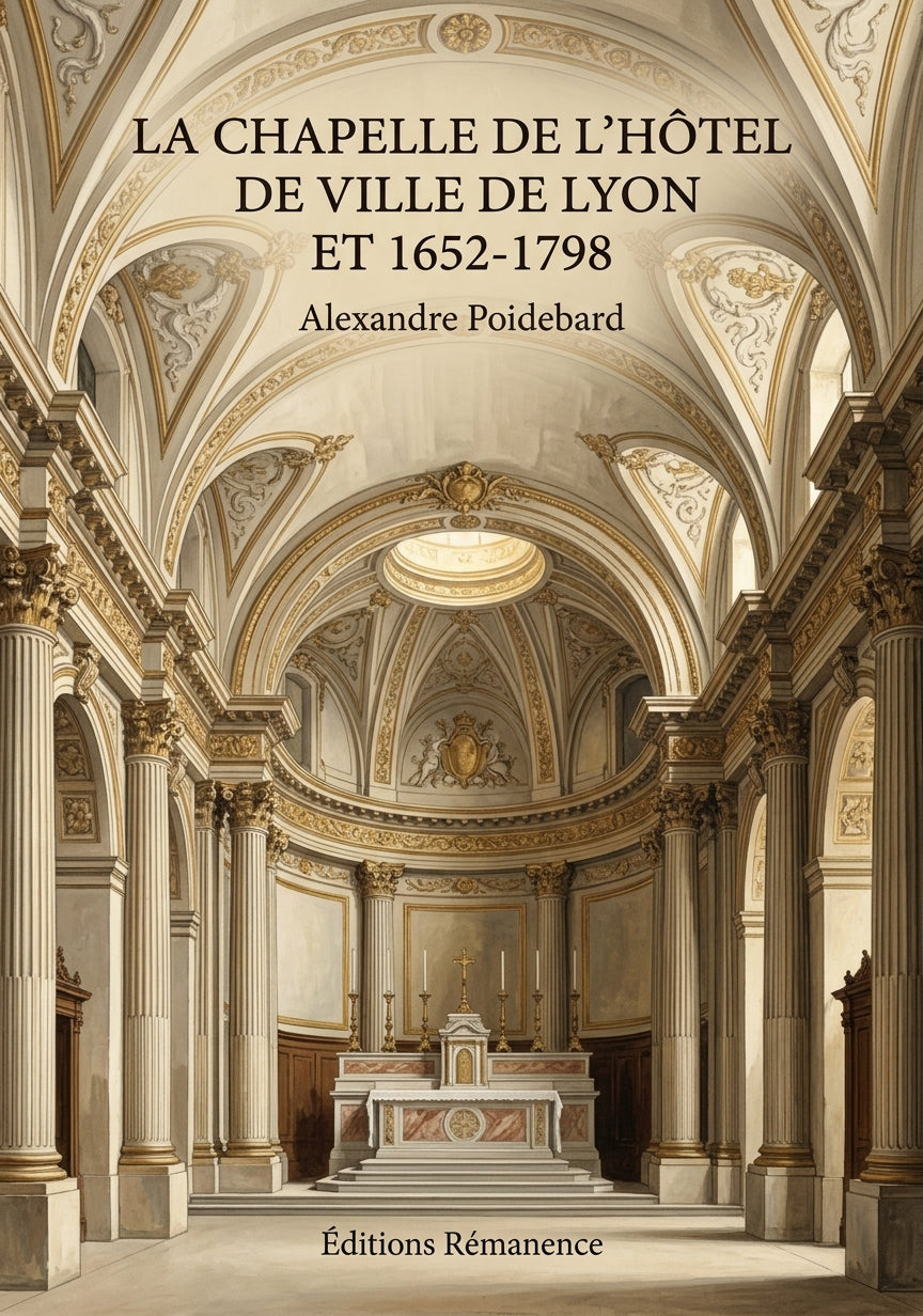 Livre La chapelle de l'Hôtel de ville de Lyon et 1652-1798 par Alexandre Poidebard - Couverture - Editions Remanence
