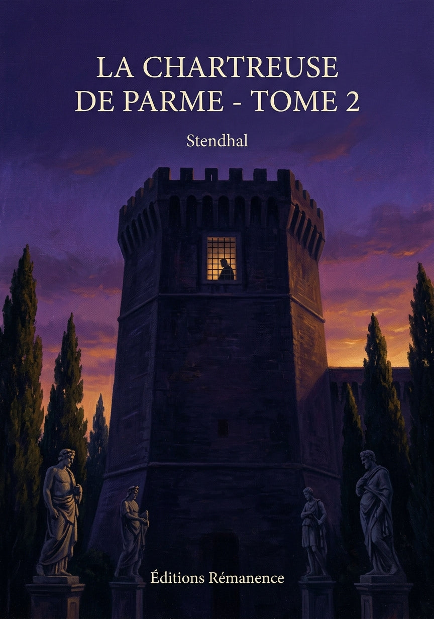 Livre La chartreuse de Parme - Tome 2 par Stendhal - Couverture - Editions Remanence