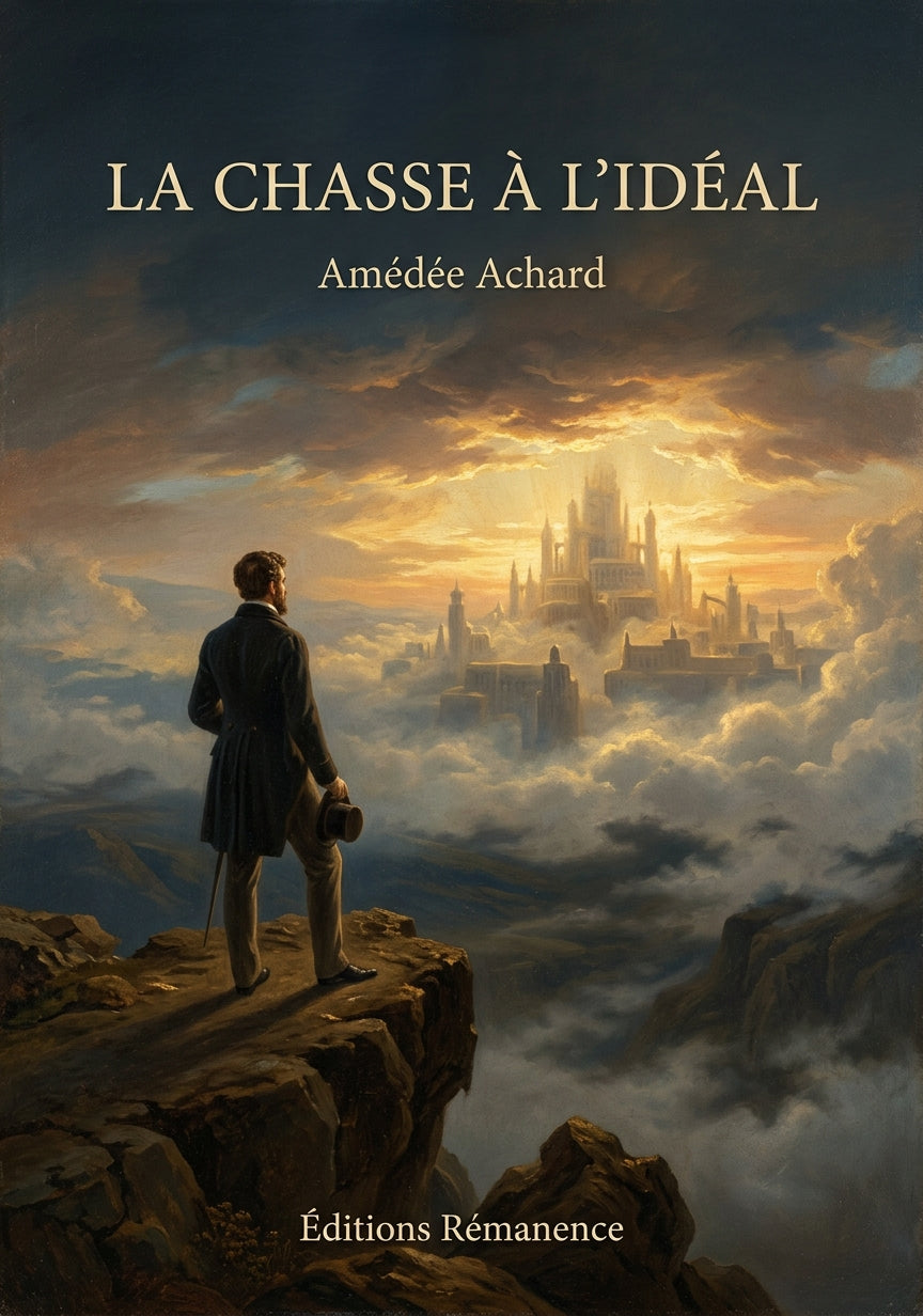 Livre La Chasse à l’idéal par Amédée Achard - Couverture - Editions Remanence