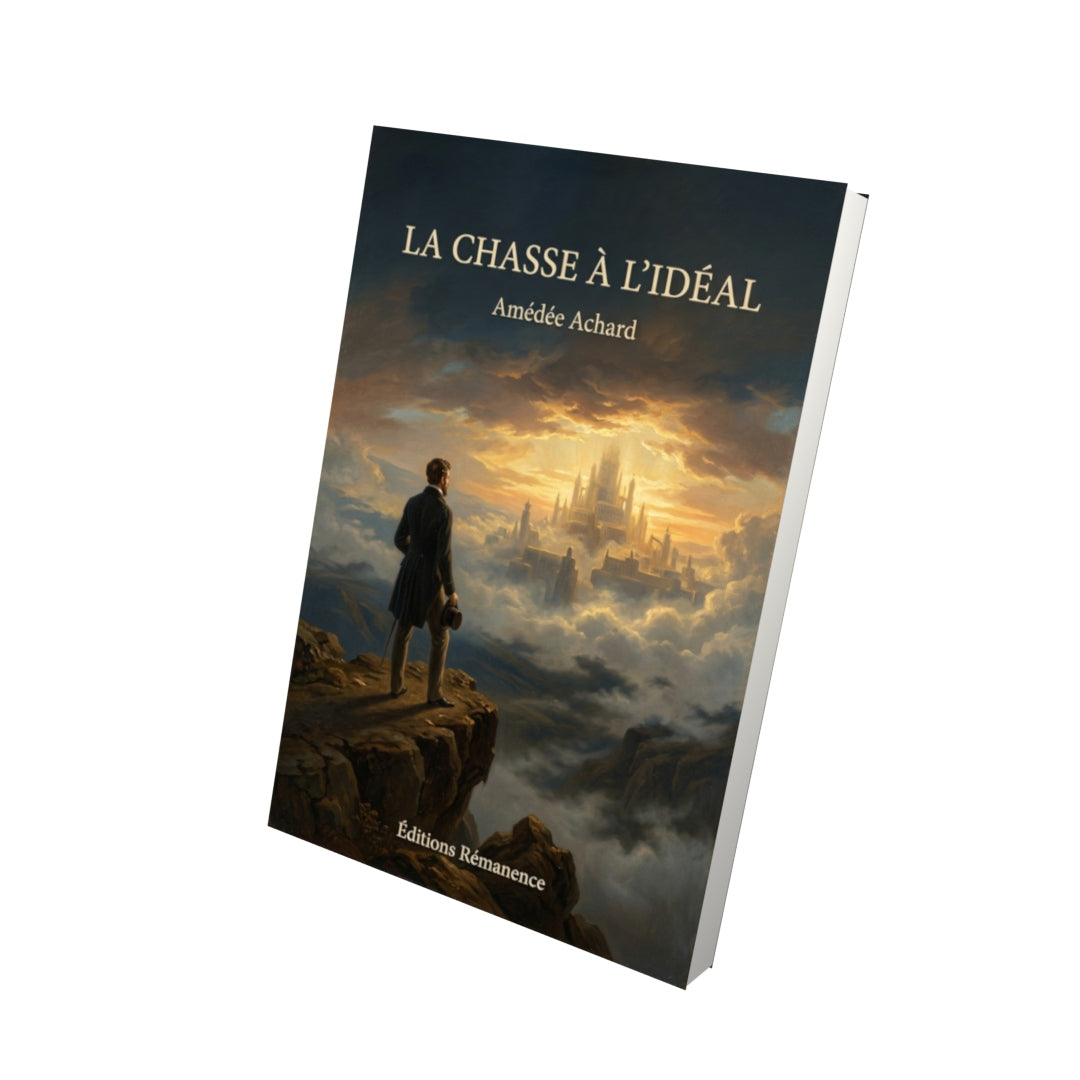 Livre La Chasse à l’idéal par Amédée Achard - Vue 3D - Editions Remanence