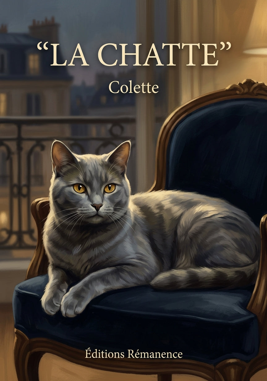 Livre La Chatte par Colette - Couverture - Editions Remanence