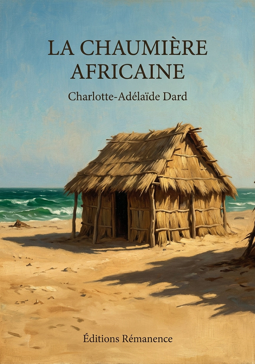 Livre La Chaumière africaine par Charlotte-Adélaïde Dard - Couverture - Editions Remanence