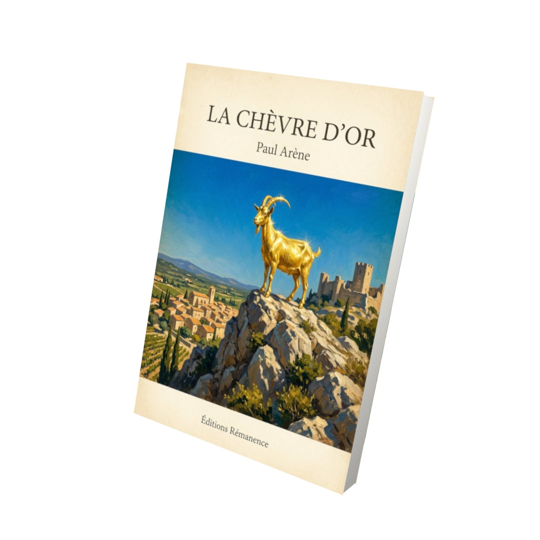 Livre La Chèvre d'Or - Paul Arène - Vue 3D - Editions Remanence