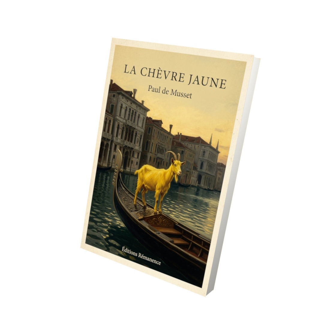Livre La Chèvre Jaune - Paul de Musset - Vue 3D - Editions Remanence