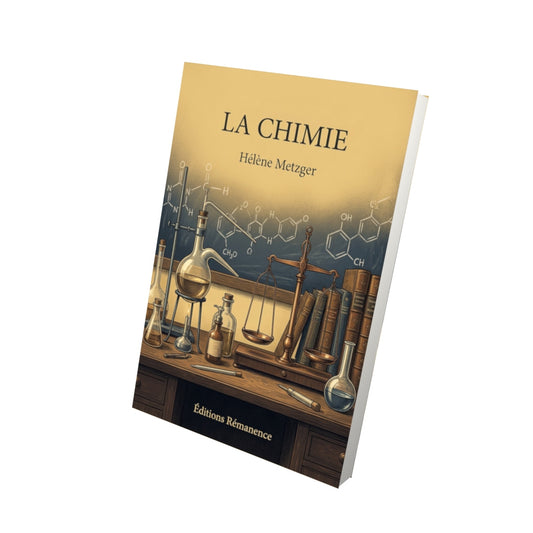 Livre La chimie par Hélène Metzger - Vue 3D - Editions Remanence