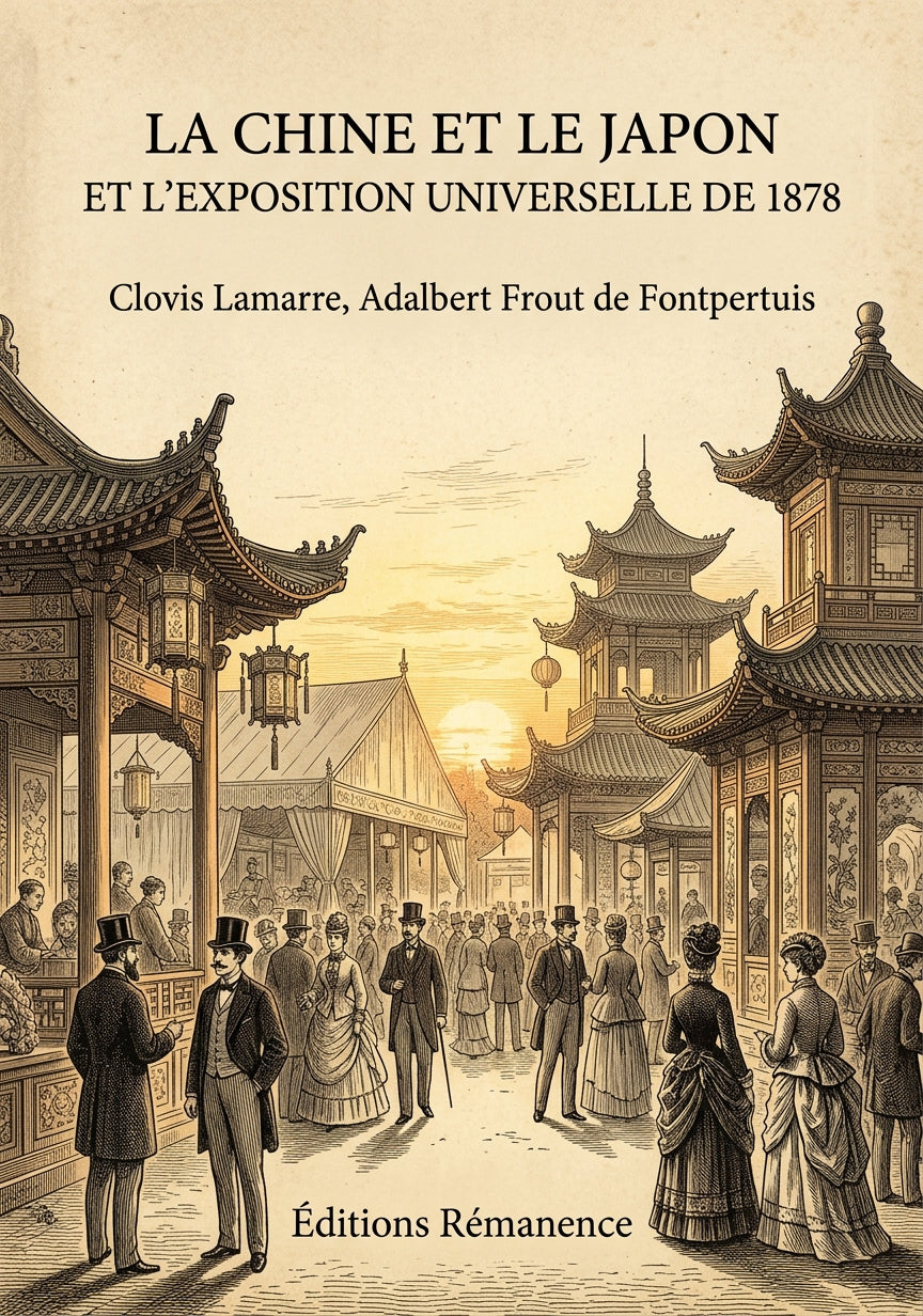 Livre La Chine et le Japon et l’Exposition universelle de 1878 par Clovis Lamarre, Adalbert Frout de Fontpertuis - Couverture - Editions Remanence