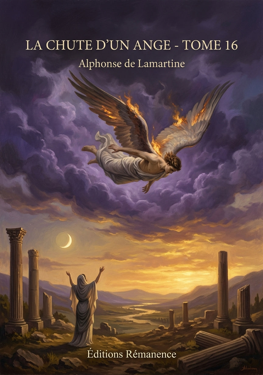 Livre La Chute d’un Ange - Tome 16 par Alphonse de Lamartine - Couverture - Editions Remanence