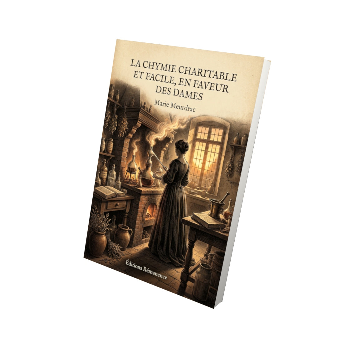 Livre La Chymie charitable et facile, en faveur des dames par Marie Meurdrac - Vue 3D - Editions Remanence