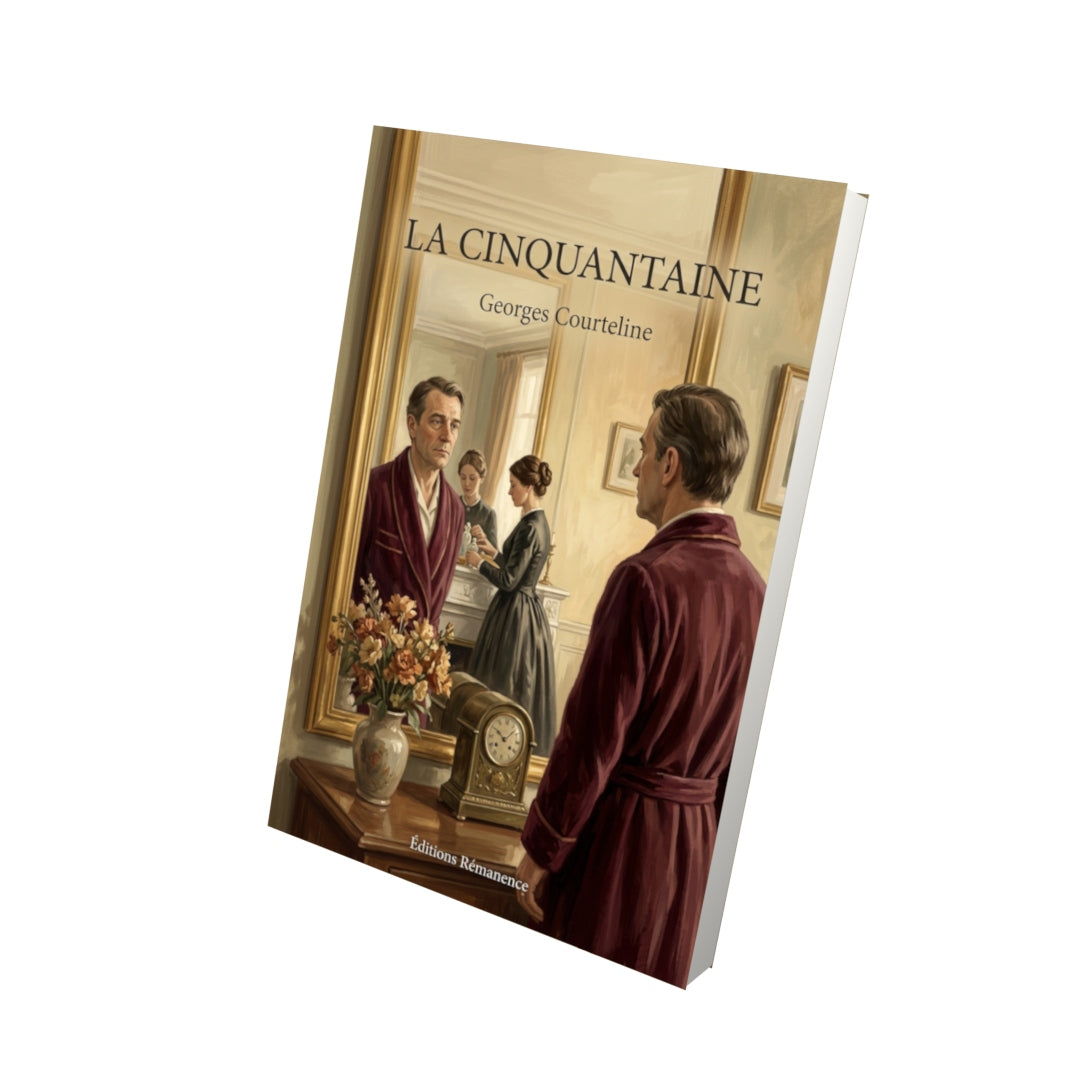 Livre La Cinquantaine par Georges Courteline - Vue 3D - Editions Remanence