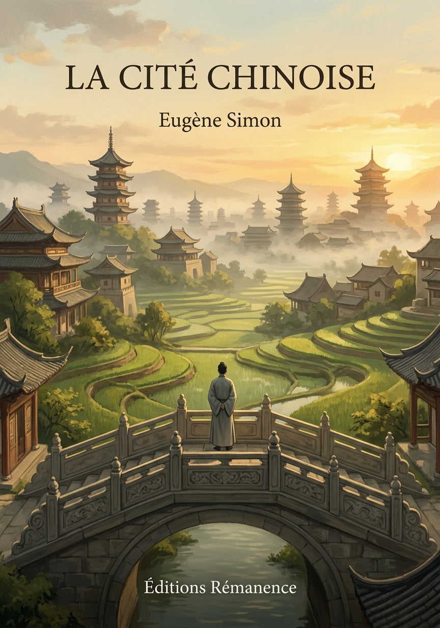 Livre La Cité chinoise par Eugène Simon - Couverture - Editions Remanence