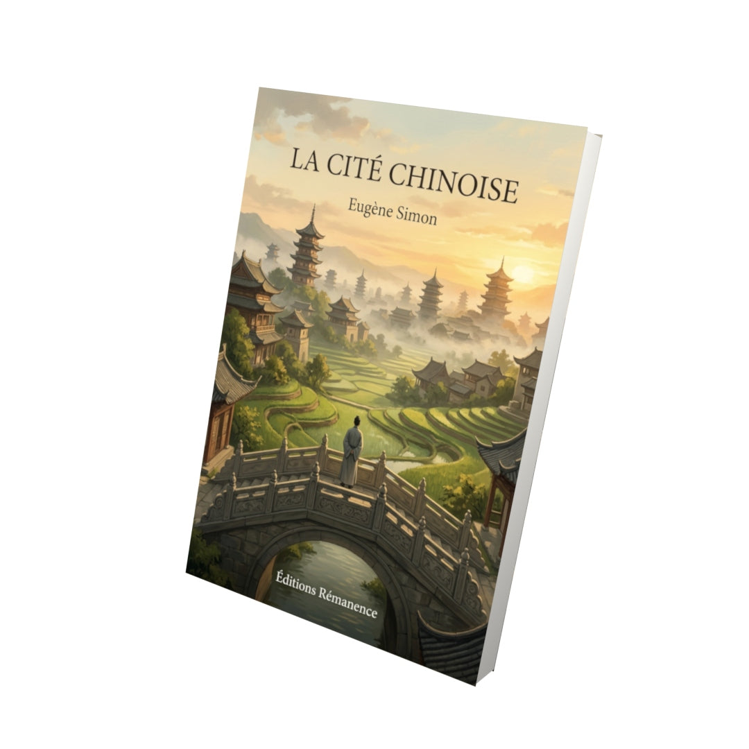 Livre La Cité chinoise par Eugène Simon - Vue 3D - Editions Remanence
