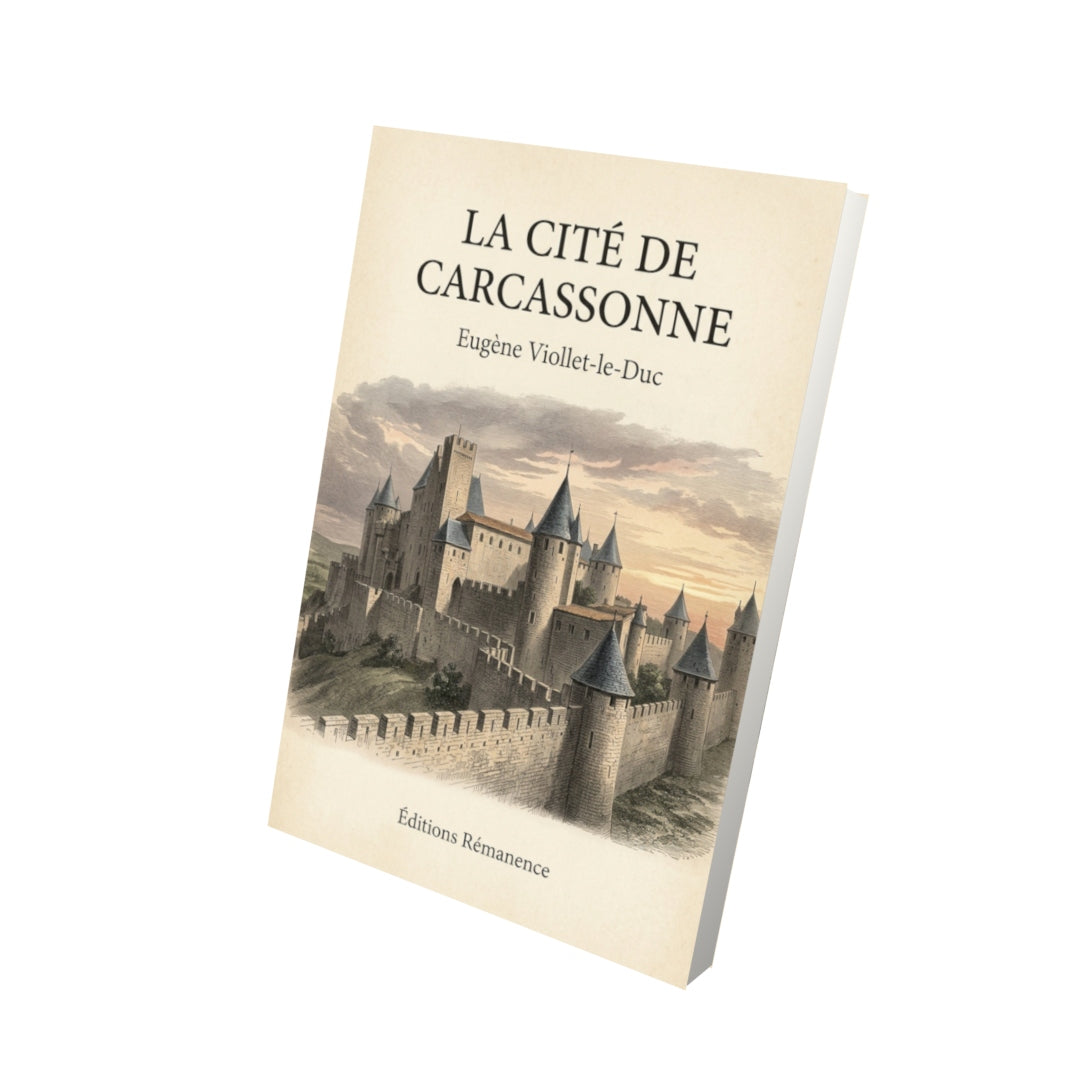 Livre La cité de Carcassonne - Eugène Viollet-le-Duc - Vue 3D - Editions Remanence