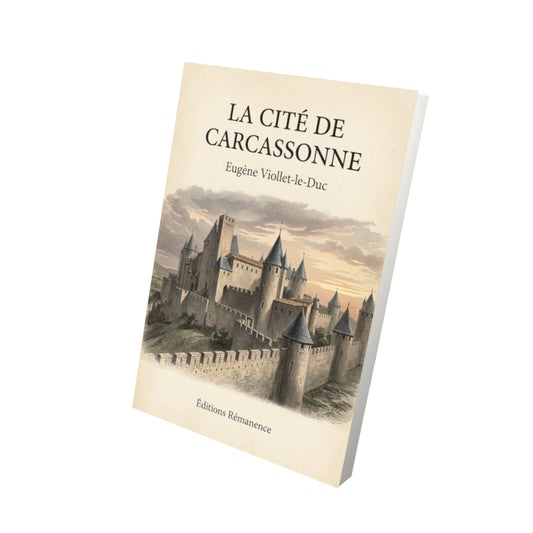 Livre La cité de Carcassonne - Eugène Viollet-le-Duc - Vue 3D - Editions Remanence