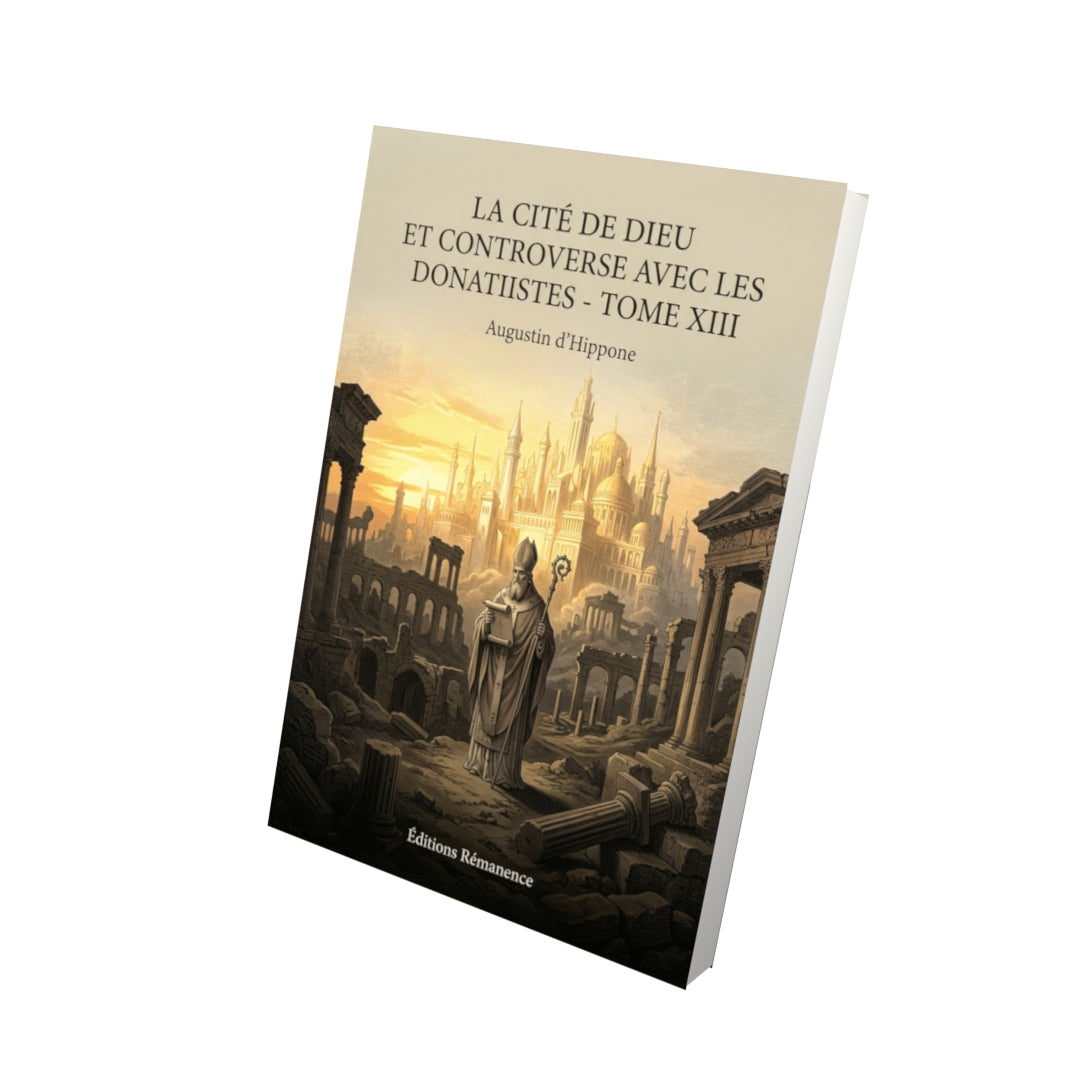 Livre La Cité de Dieu et Controverse avec les donatistes - Tome XIII par Augustin d’Hippone - Vue 3D - Editions Remanence