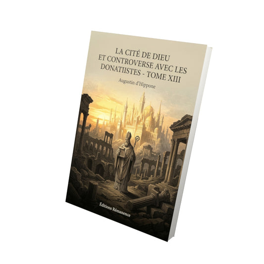 Livre La Cité de Dieu et Controverse avec les donatistes - Tome XIII par Augustin d’Hippone - Vue 3D - Editions Remanence
