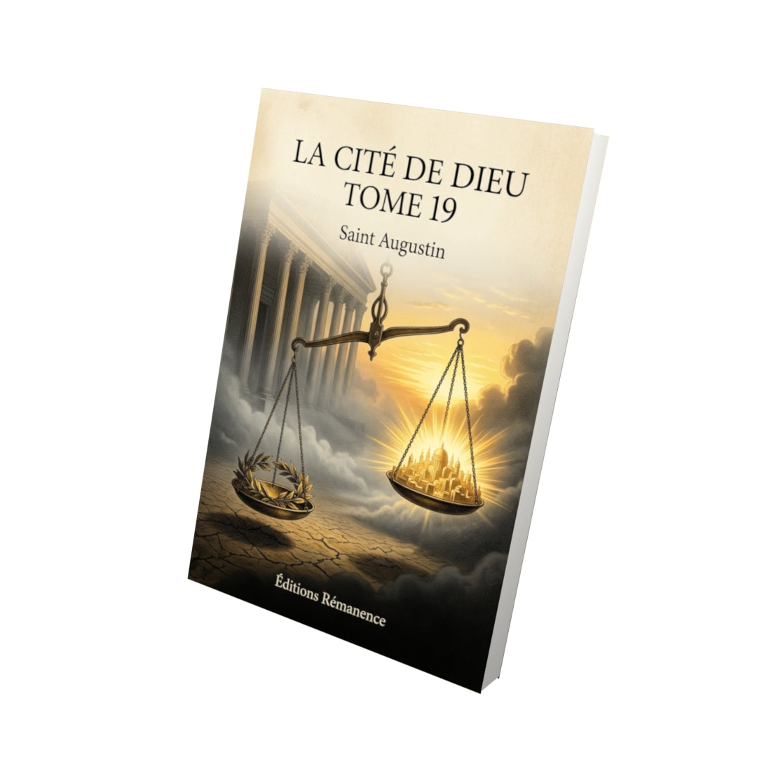 Livre La cité de Dieu Tome 19 - Saint Augustin - Vue 3D - Editions Remanence