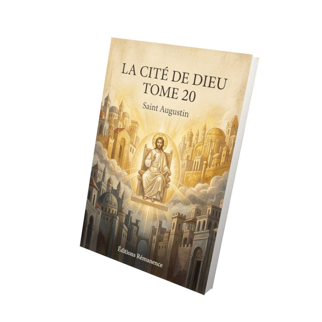 Livre La cité de Dieu Tome 20 - Saint Augustin - Vue 3D - Editions Remanence