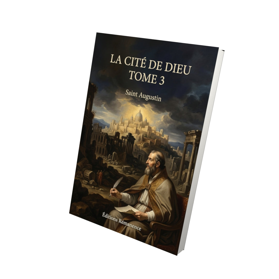 Livre La cité de Dieu Tome 3 - Saint Augustin - Vue 3D - Editions Remanence