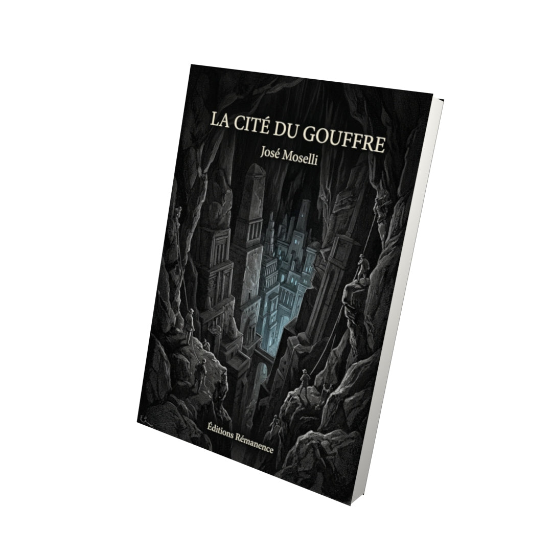 Livre La Cité du gouffre par José Moselli - Vue 3D - Editions Remanence