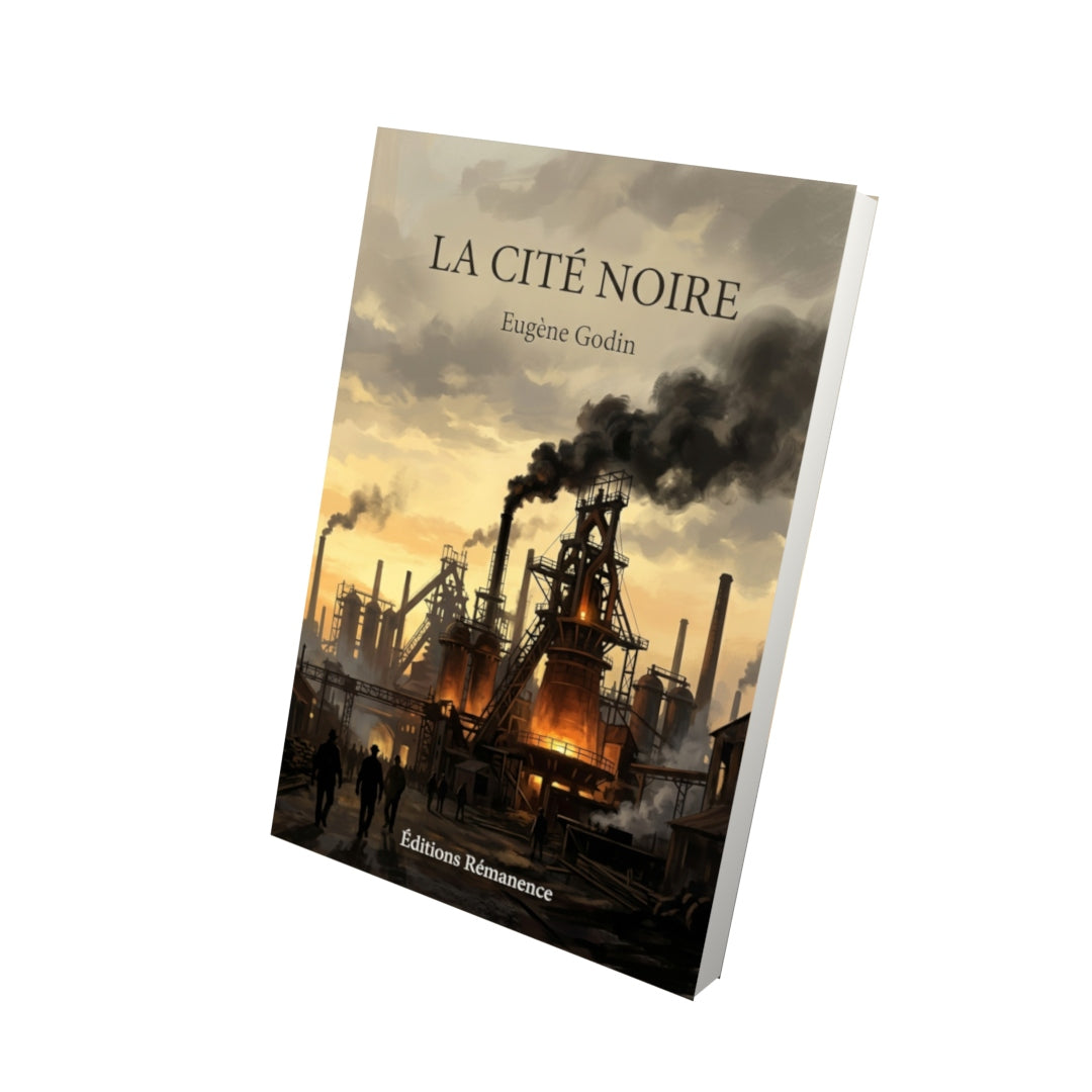 Livre La Cité noire par Eugène Godin - Vue 3D - Editions Remanence