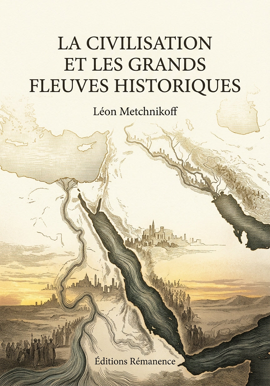 Livre La Civilisation et les grands fleuves historiques par Léon Metchnikoff - Couverture - Editions Remanence