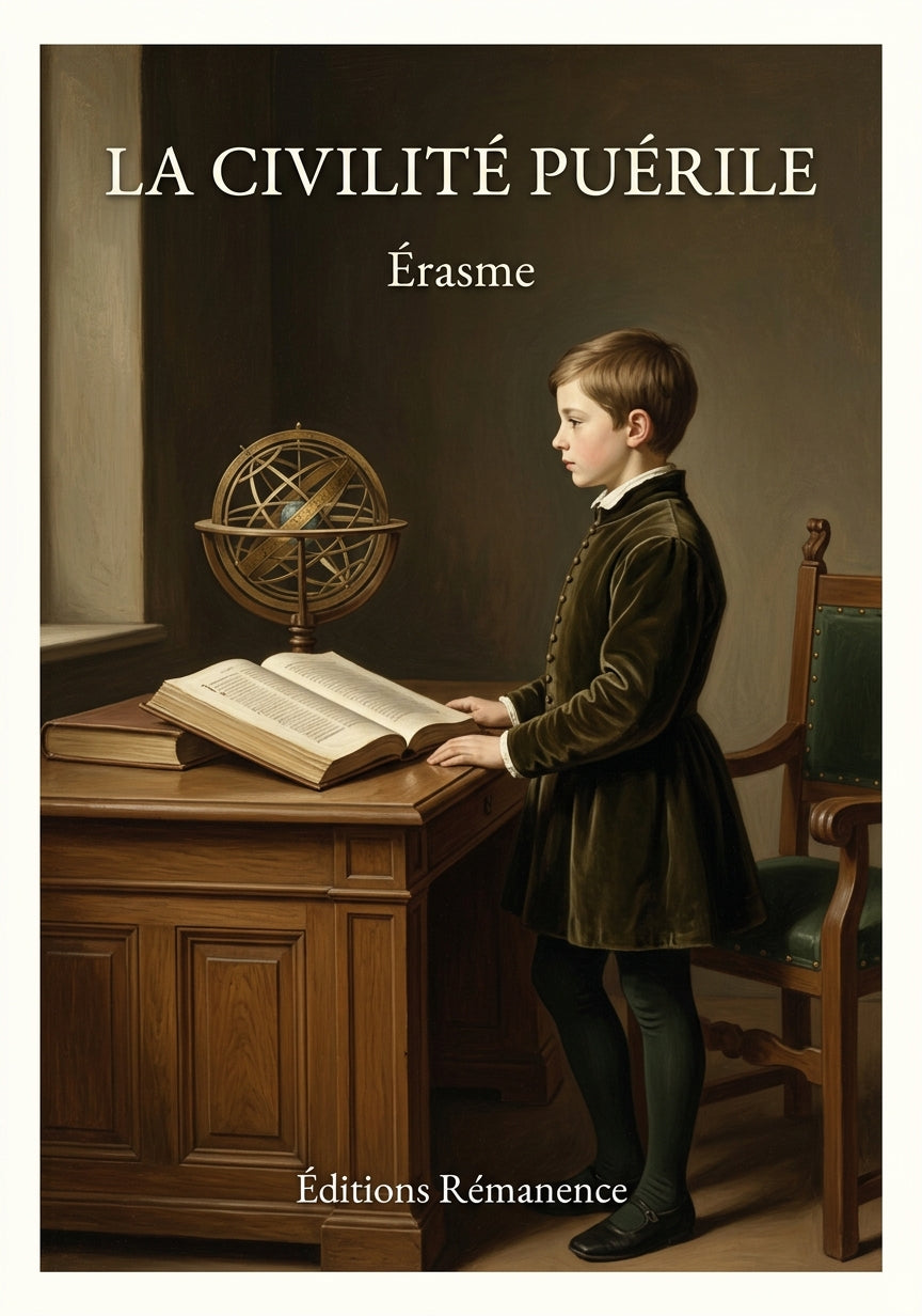 Livre La Civilité puérile par Érasme - Couverture - Editions Remanence
