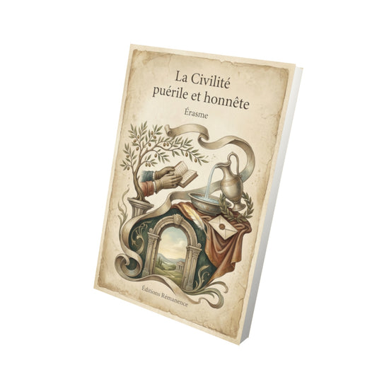 Livre La Civilité puérile et honnête – Érasme - Vue 3D - Editions Remanence