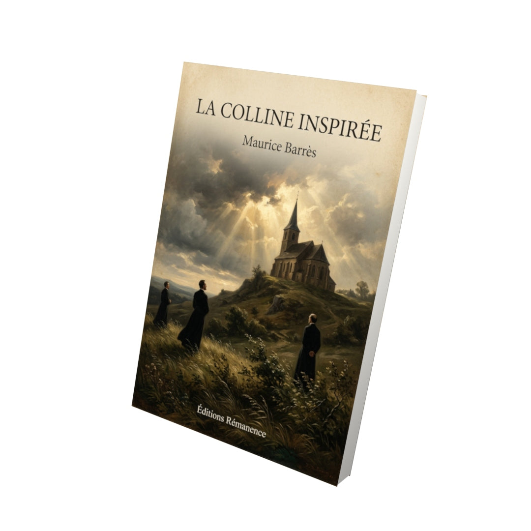 Livre La colline inspirée - Maurice Barrès - Vue 3D - Editions Remanence