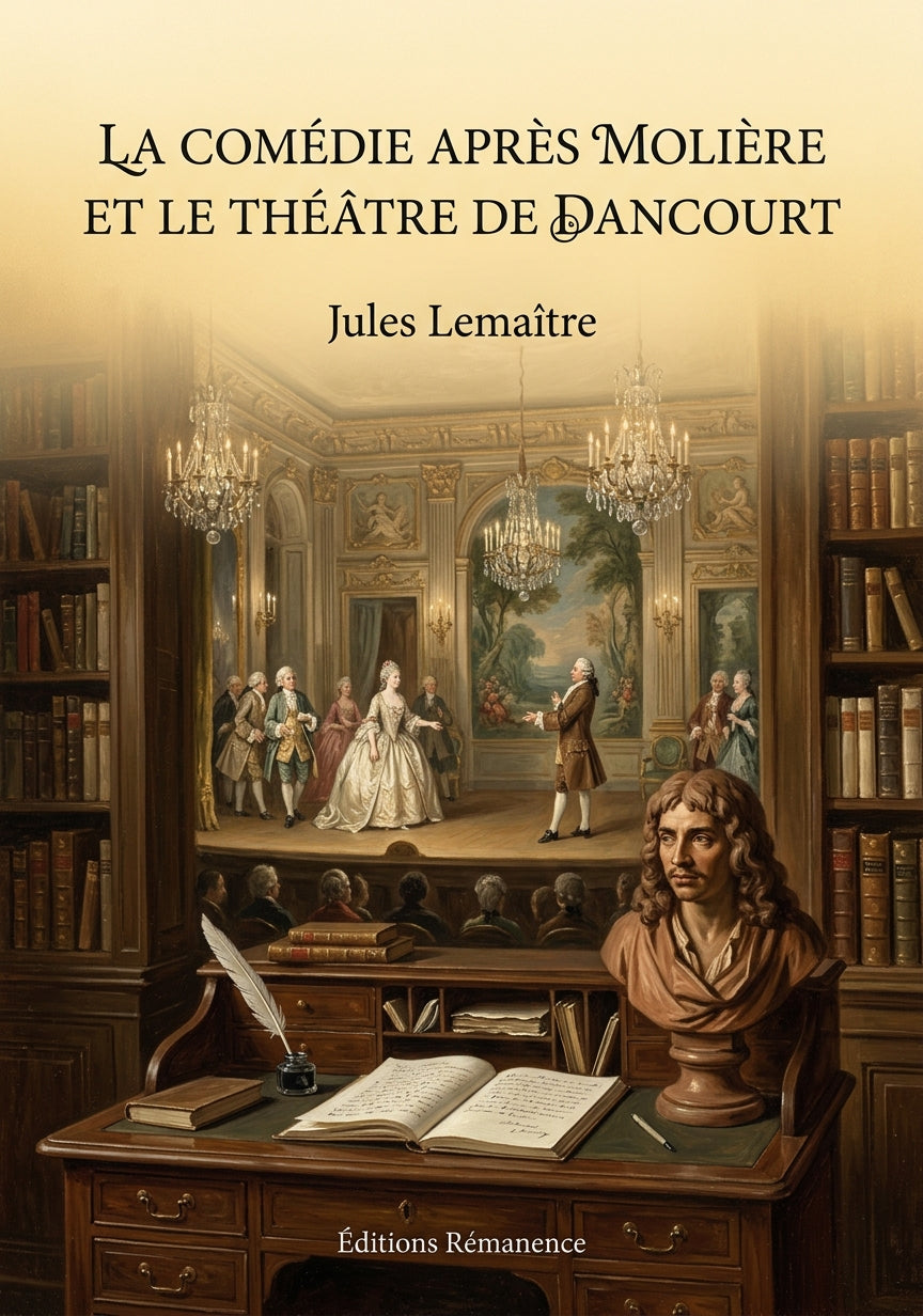 Livre La Comédie après Molière et le Théâtre de Dancourt par Jules Lemaître - Couverture - Editions Remanence