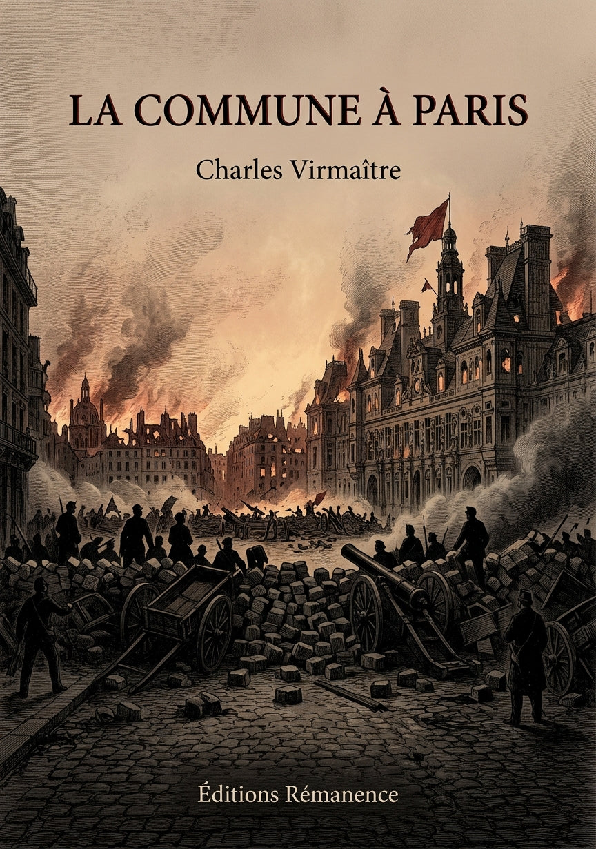 Livre La Commune à Paris par Charles Virmaître - Couverture - Editions Remanence