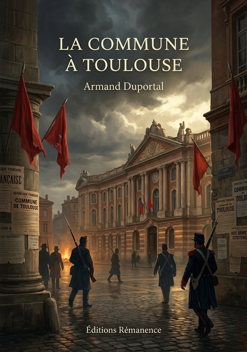 Livre La Commune à Toulouse par Armand Duportal - Couverture - Editions Remanence