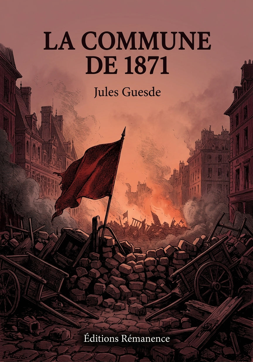 Livre La Commune de 1871 par Jules Guesde - Couverture - Editions Remanence