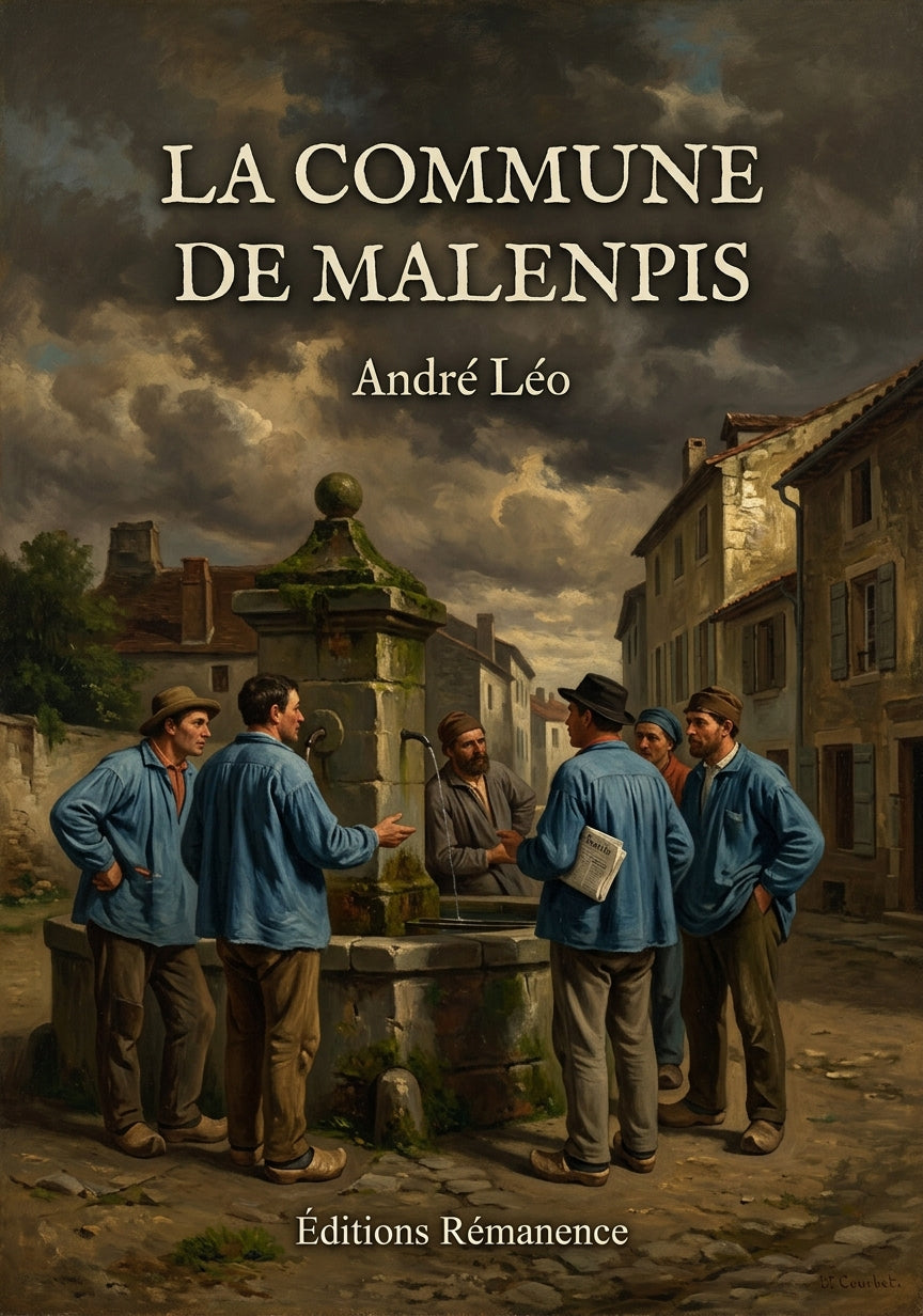 Livre La Commune de Malenpis par André Léo - Couverture - Editions Remanence