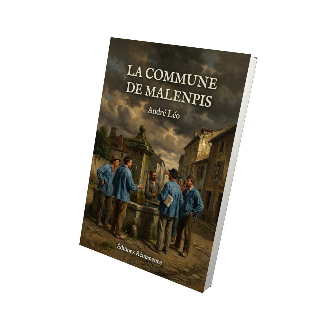 Livre La Commune de Malenpis par André Léo - Vue 3D - Editions Remanence