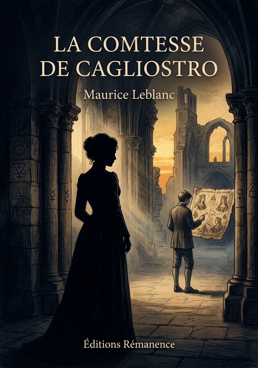 Livre La Comtesse de Cagliostro par Maurice Leblanc - Couverture - Editions Remanence