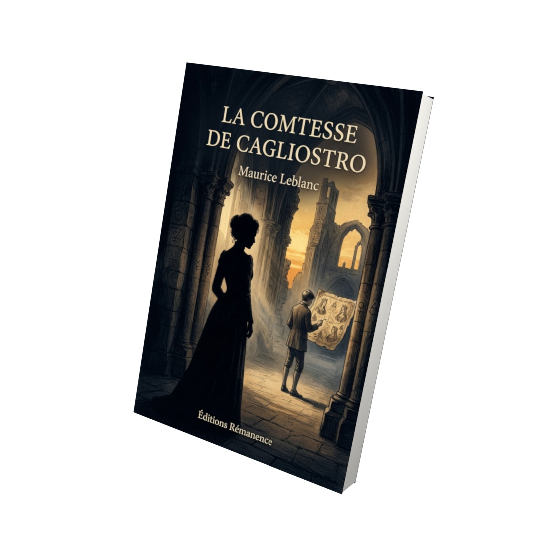 Livre La Comtesse de Cagliostro par Maurice Leblanc - Vue 3D - Editions Remanence