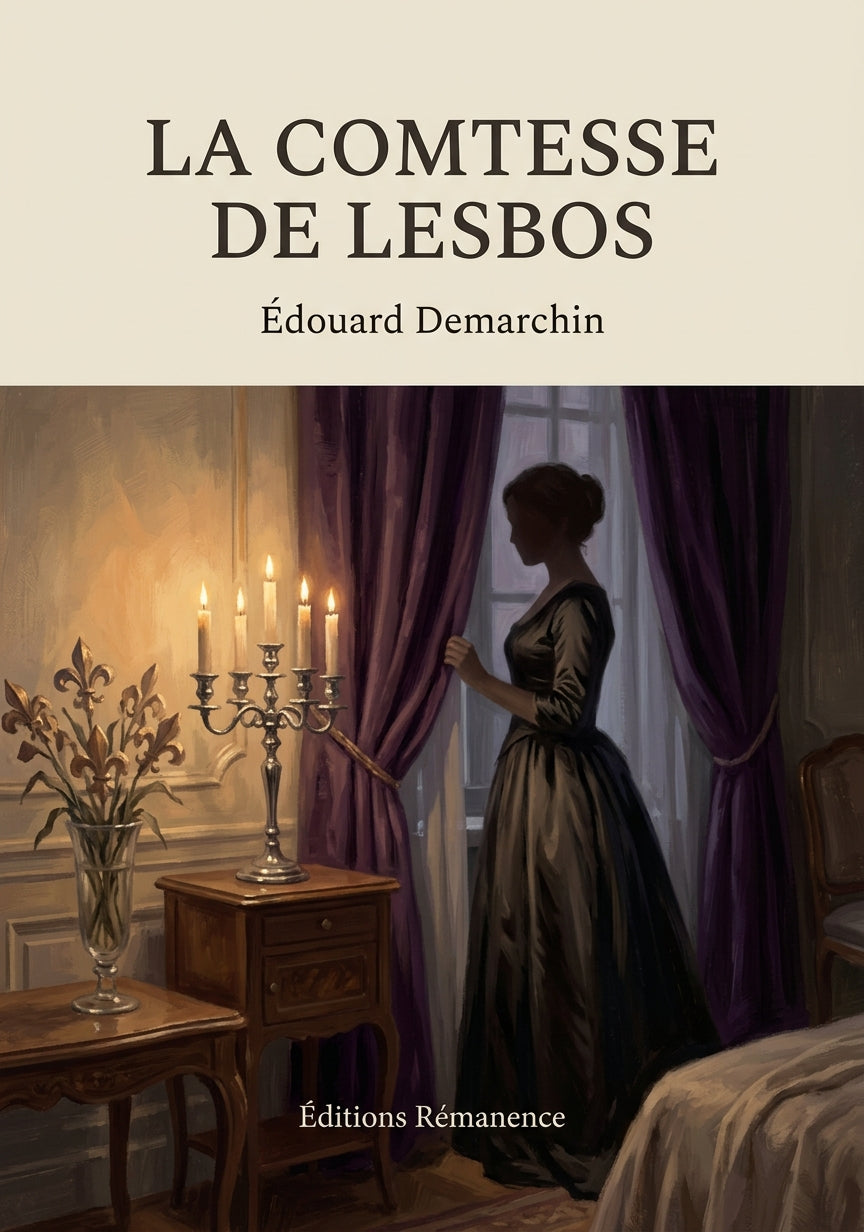 Livre La Comtesse de Lesbos par Édouard Demarchin - Couverture - Editions Remanence
