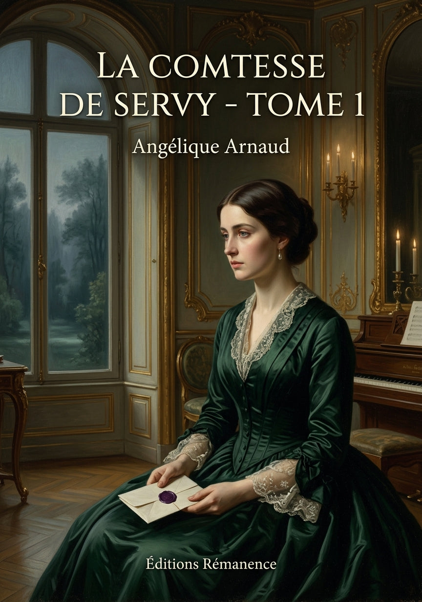 Livre La Comtesse de Servy - Tome 1 par Angélique Arnaud - Couverture - Editions Remanence