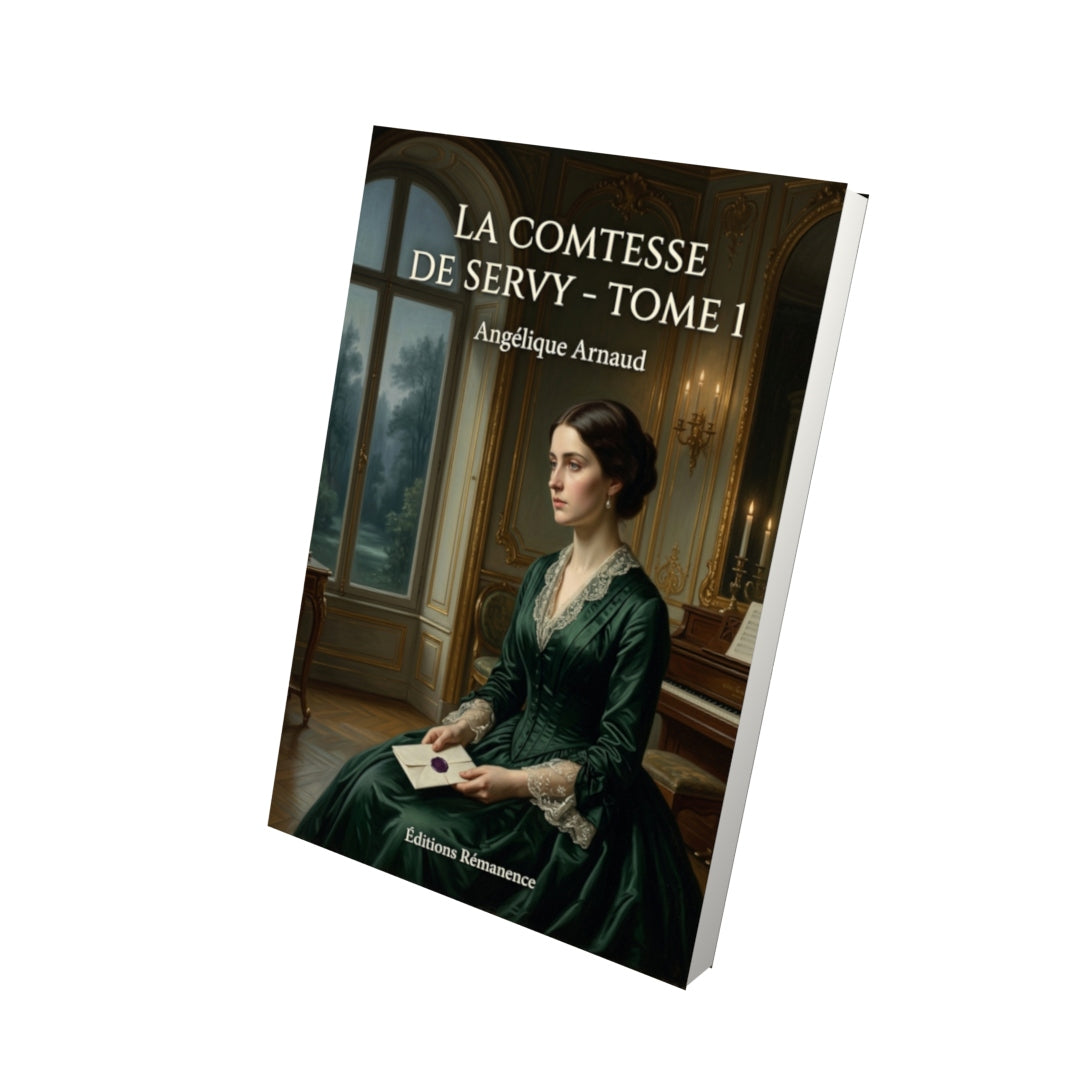 Livre La Comtesse de Servy - Tome 1 par Angélique Arnaud - Vue 3D - Editions Remanence