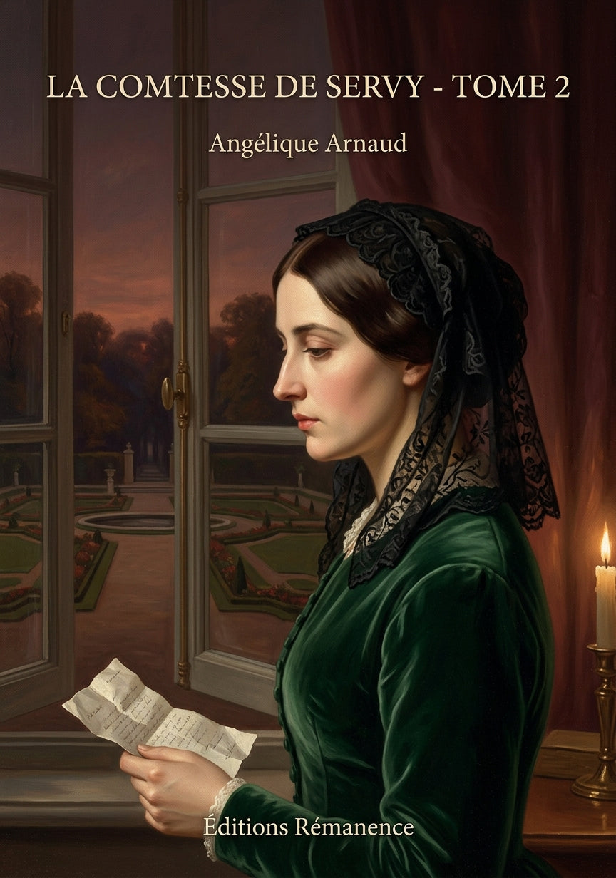 Livre La Comtesse de Servy - Tome 2 par Angélique Arnaud - Couverture - Editions Remanence