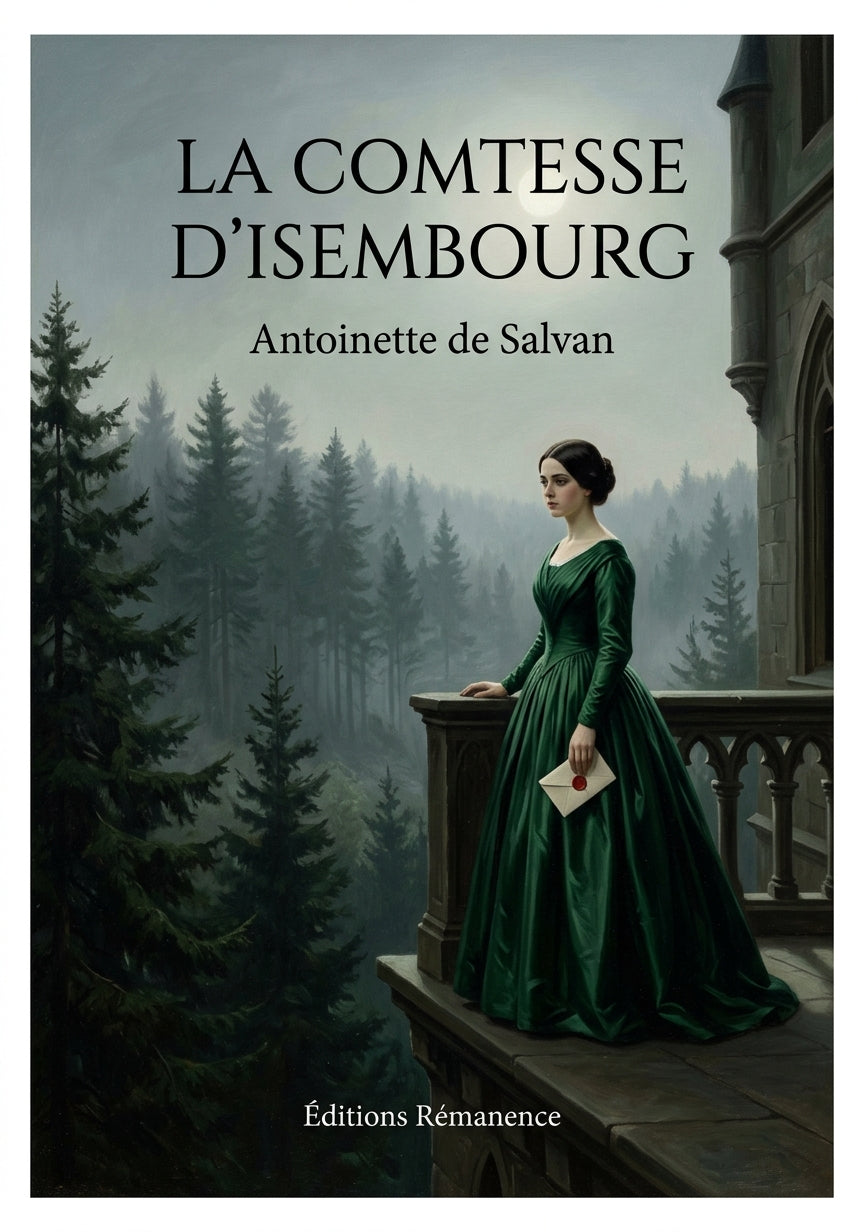 Livre La Comtesse d’Isembourg par Antoinette de Salvan - Couverture - Editions Remanence