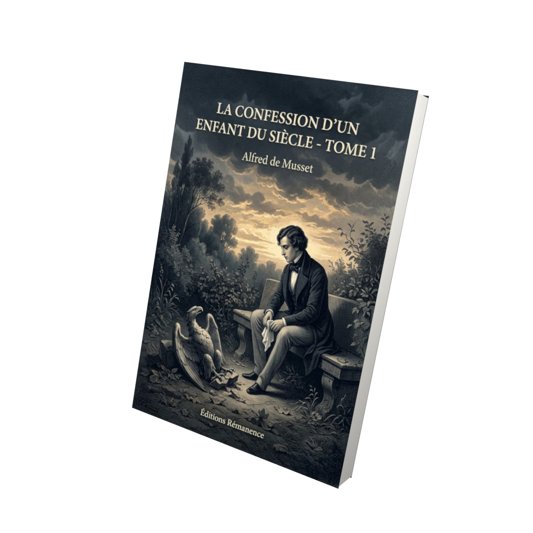 Livre La Confession d’un enfant du siècle - Tome 1 par Alfred de Musset - Vue 3D - Editions Remanence