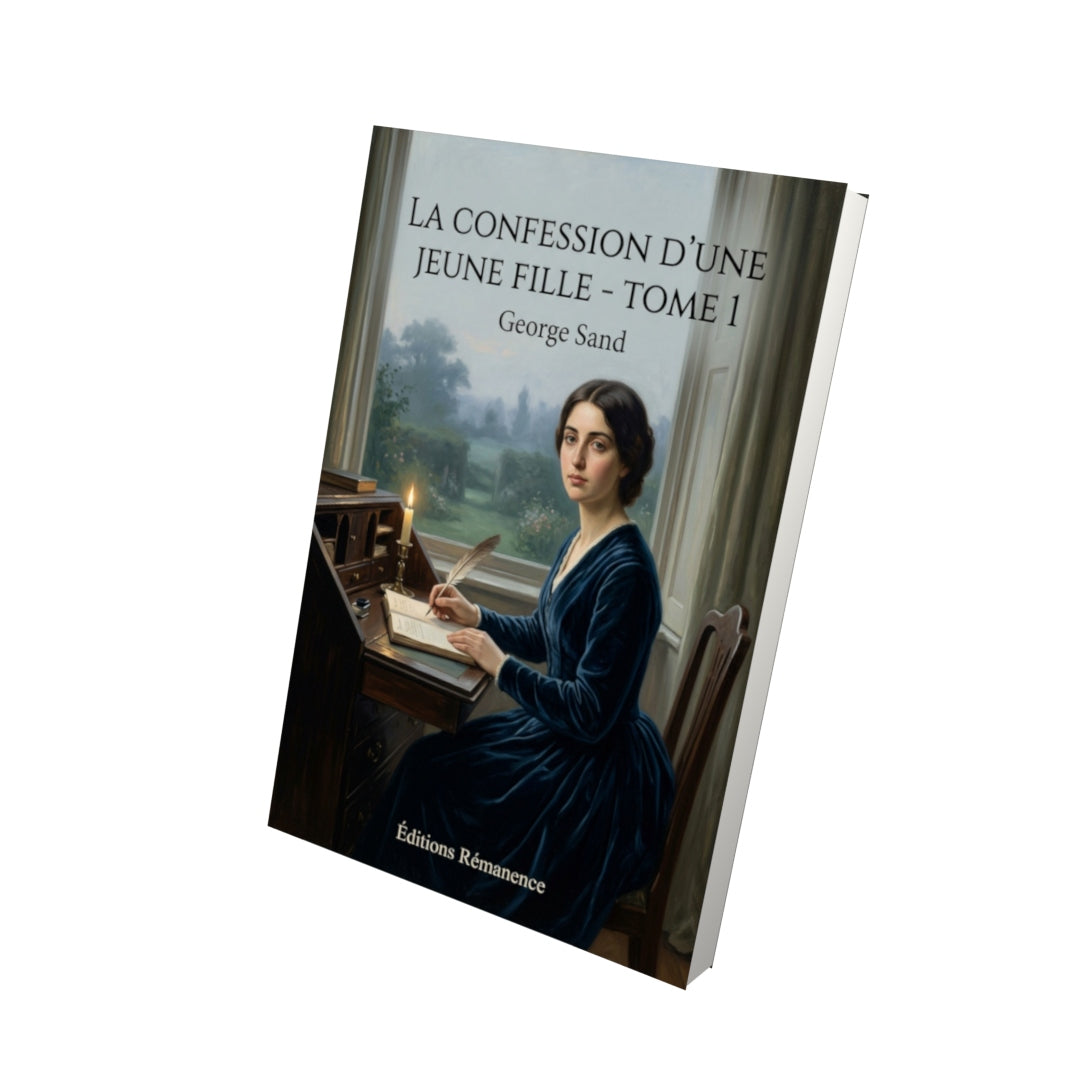 Livre La Confession d’une jeune fille - Tome 1 par George Sand - Vue 3D - Editions Remanence