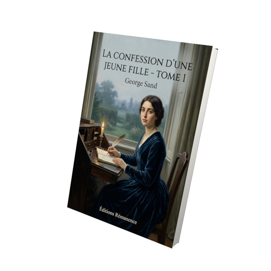 Livre La Confession d’une jeune fille - Tome 1 par George Sand - Vue 3D - Editions Remanence