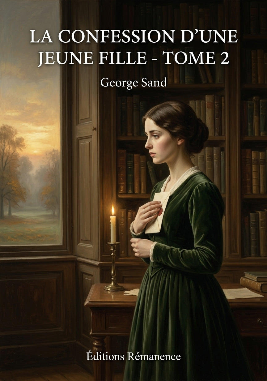 Livre La Confession d’une jeune fille - Tome 2 par George Sand - Couverture - Editions Remanence