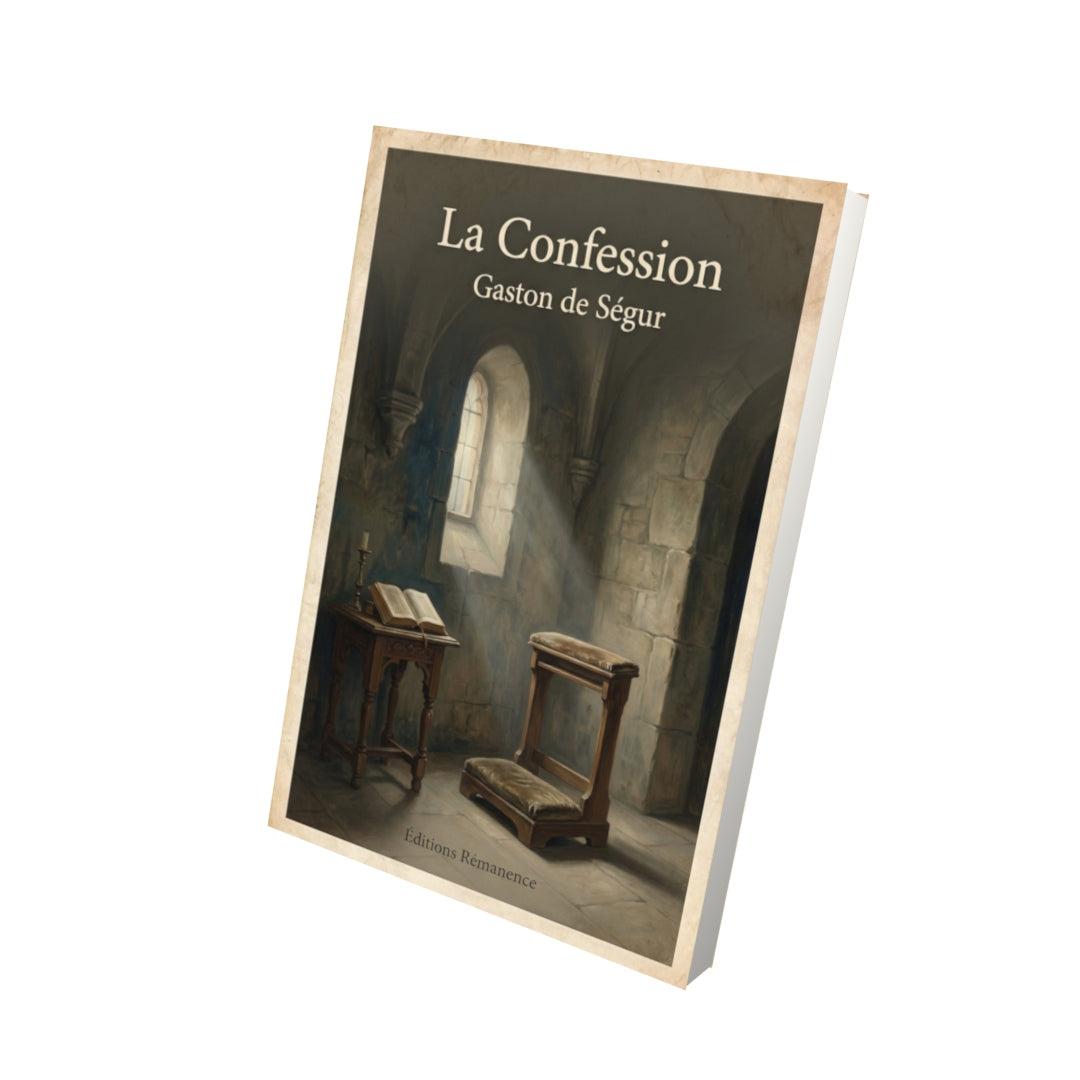 Livre La Confession – Gaston de Ségur - Vue 3D - Editions Remanence