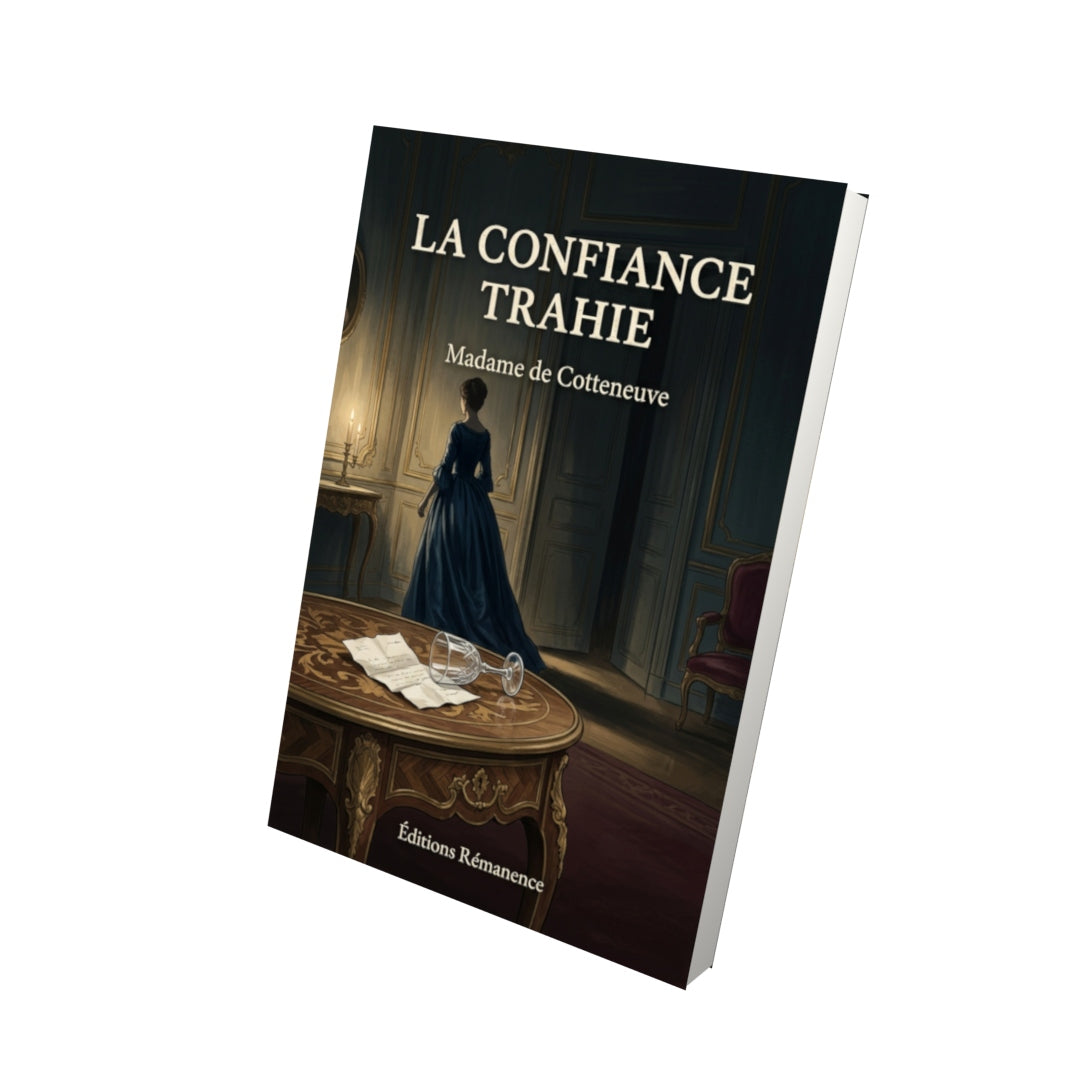 Livre La Confiance trahie par Madame de Cotteneuve - Vue 3D - Editions Remanence