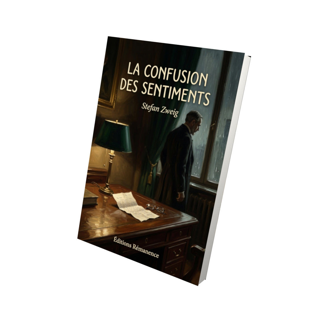 Livre La Confusion des sentiments par Stefan Zweig - Vue 3D - Editions Remanence