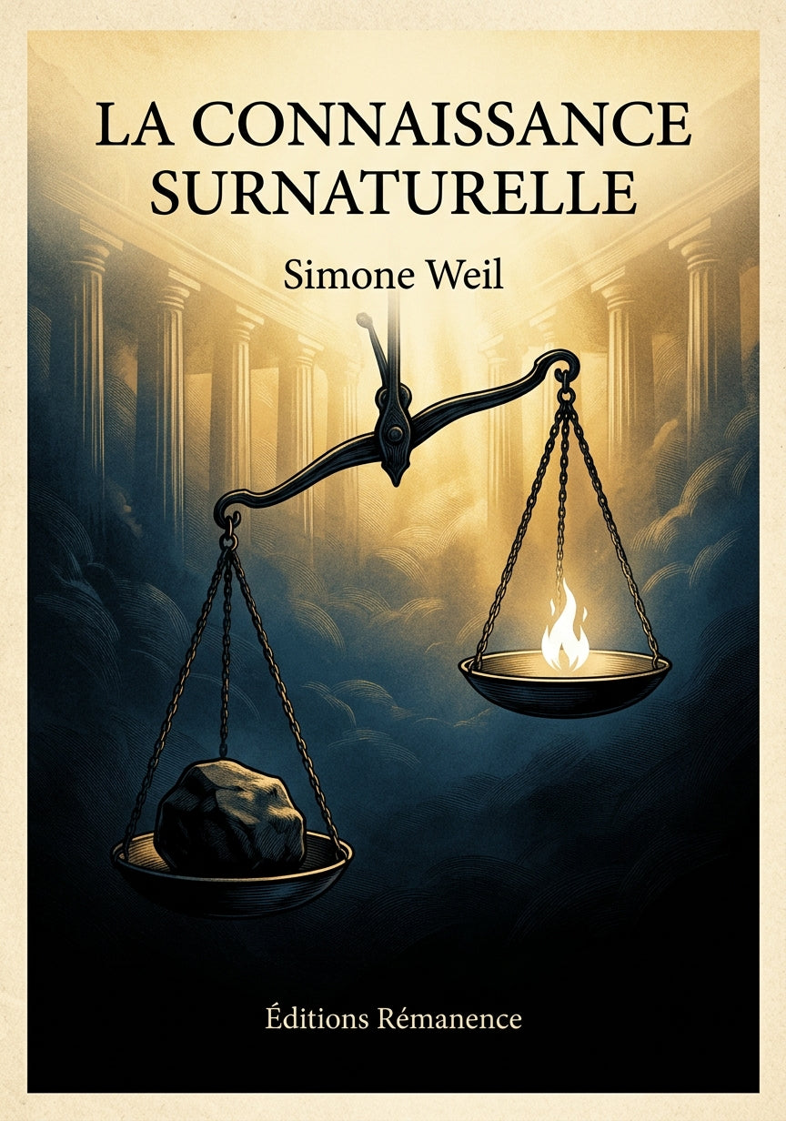 Livre La Connaissance surnaturelle par Simone Weil - Couverture - Editions Remanence